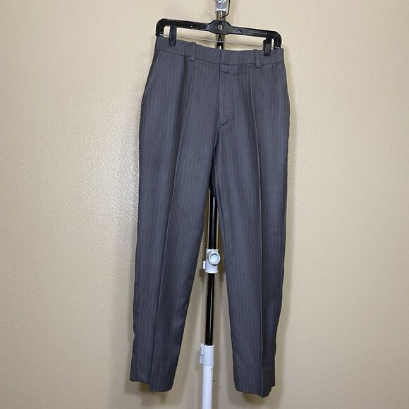 Men's Macway’s Executive Chest 38,Charcoal Gray Pinstripe Pure Wool Pant Suit - Picture 9 of 16